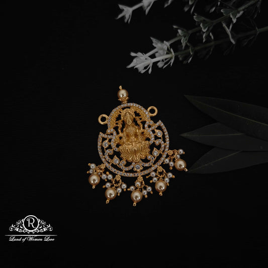 lakshmi devi design silver mala locket-rcm963 92.5 silver ramala jewelry / ramala collections