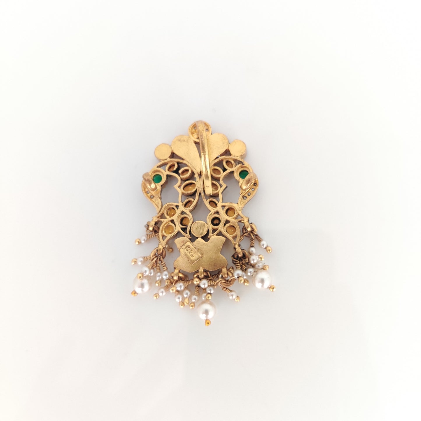 Beautiful Kundan Silver pendant-RC85-105CP01