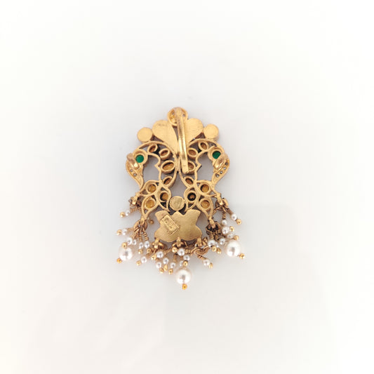 Beautiful Kundan Silver pendant-RC85-105CP01