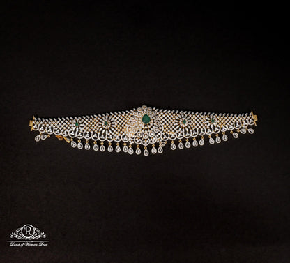 silver cz-stones vaddanam designs-rcc316 cz 92.5 silver ramala jewelry / ramala collections