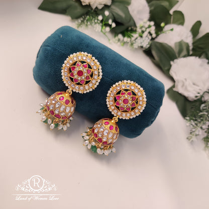 beautiful pearls silver jhumkas-rc85-95np02 92.5 silver ramala jewelry / ramala collections