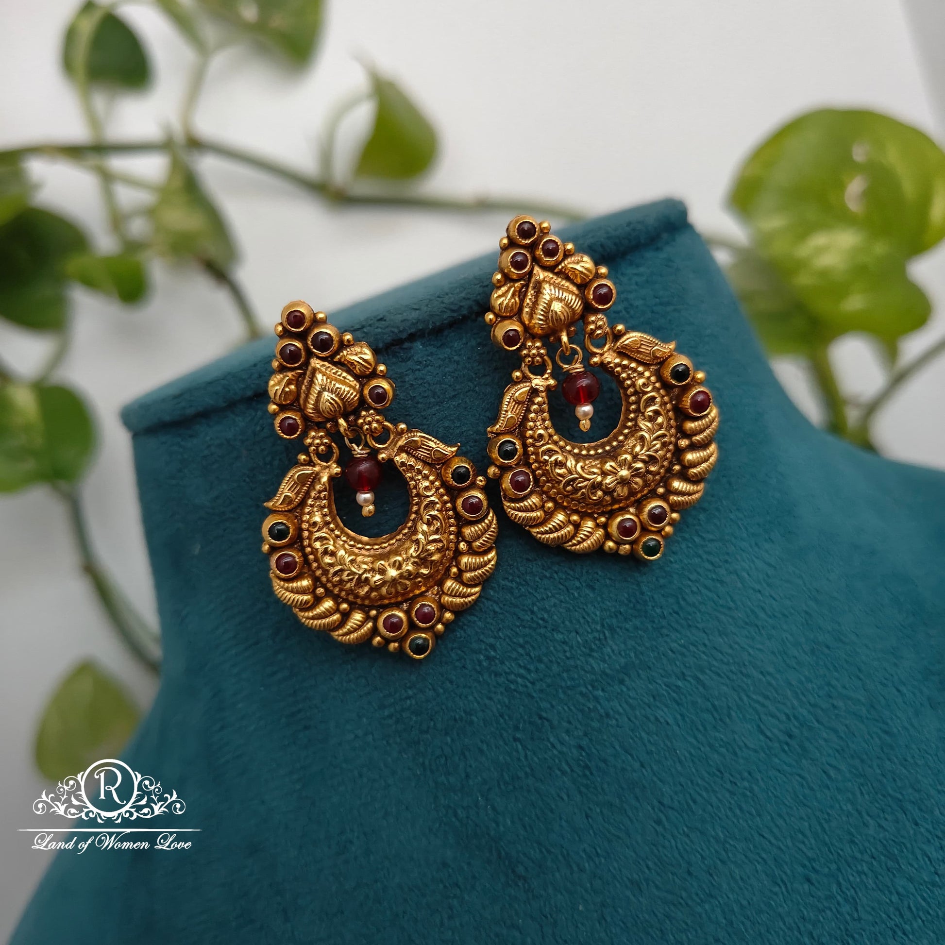 chandbali silver chandbali earrings-rcns015 92.5 silver ramala jewelry / ramala collections