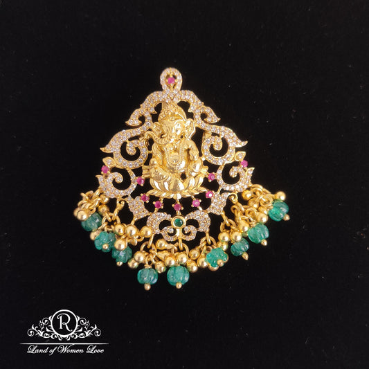 pendant lord ganesh silver pendant-rc85-70cp015 92.5 silver ramala jewelry / ramala collections