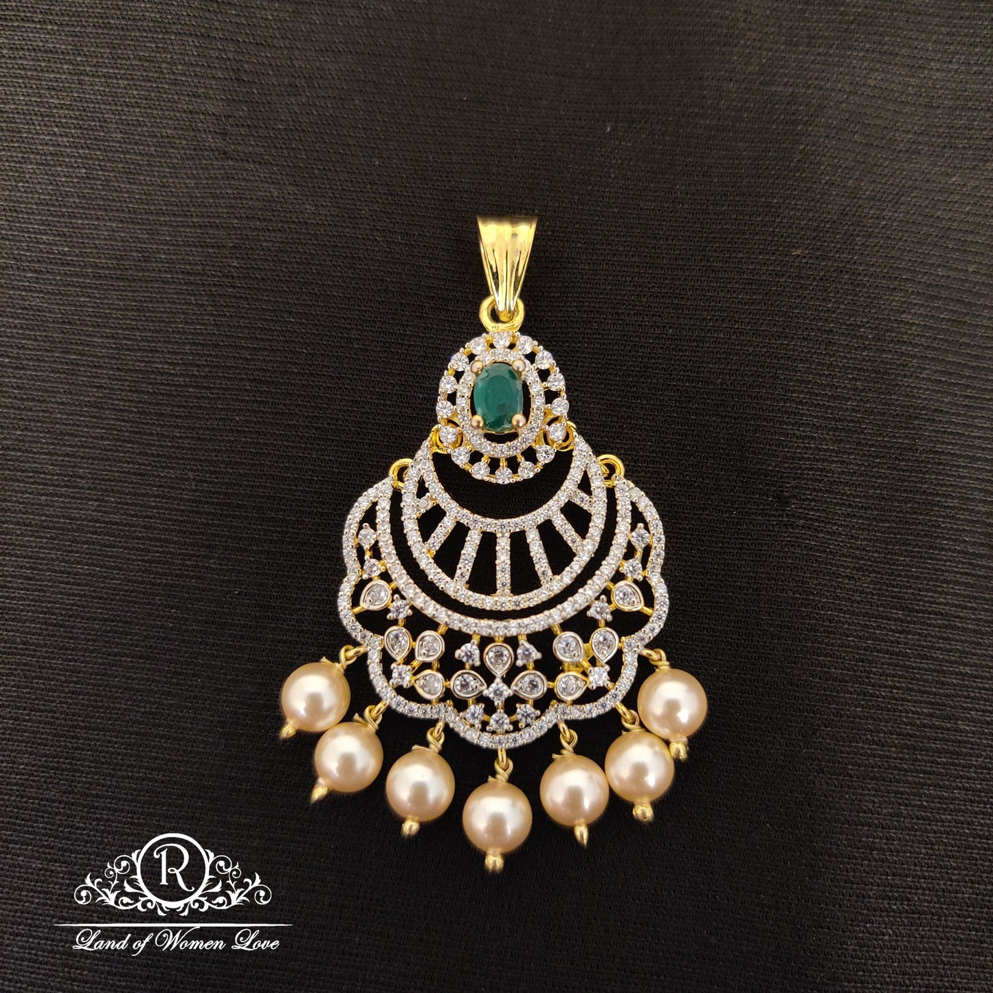 diamond finishing silver locket-rc85-90cp025 92.5 silver ramala jewelry / ramala collections