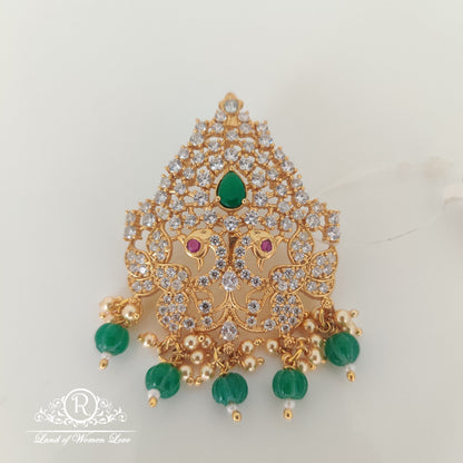 pendant peacock design silver pendant 2.5"-rcm815 92.5 silver ramala jewelry / ramala collections