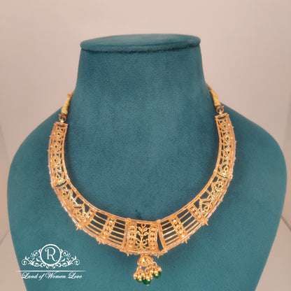 Diamond finishing Unique design Silver Necklace-RC85-90CP09