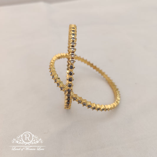 bangle beautiful bangles collection ã¢å“â¨ with white stones "2.6-rcc225 92.5 silver ramala jewelry / ramala collections