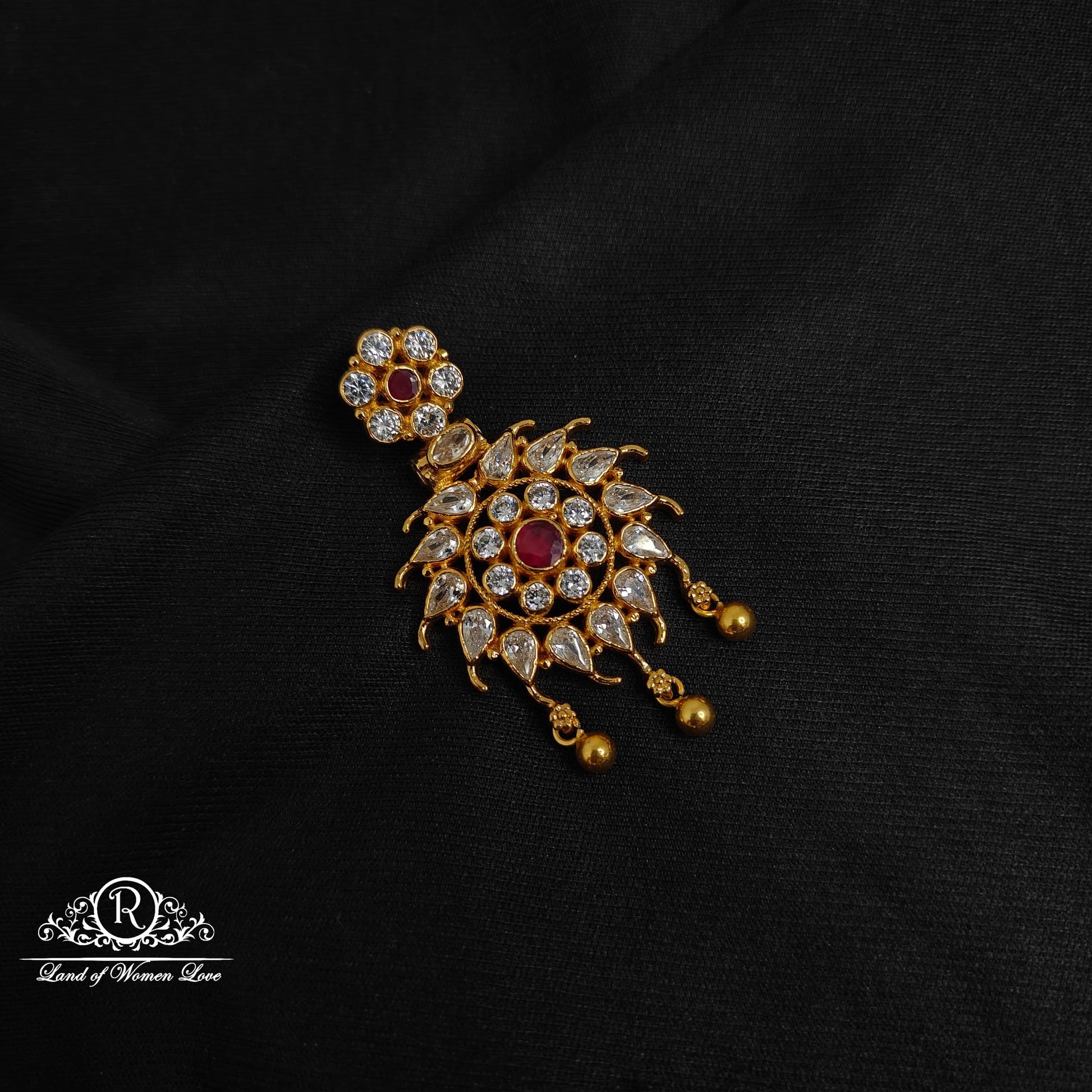 pendant 92.5 silver beautiful pendant-rcp120 cz 92.5 silver ramala jewelry / ramala collections