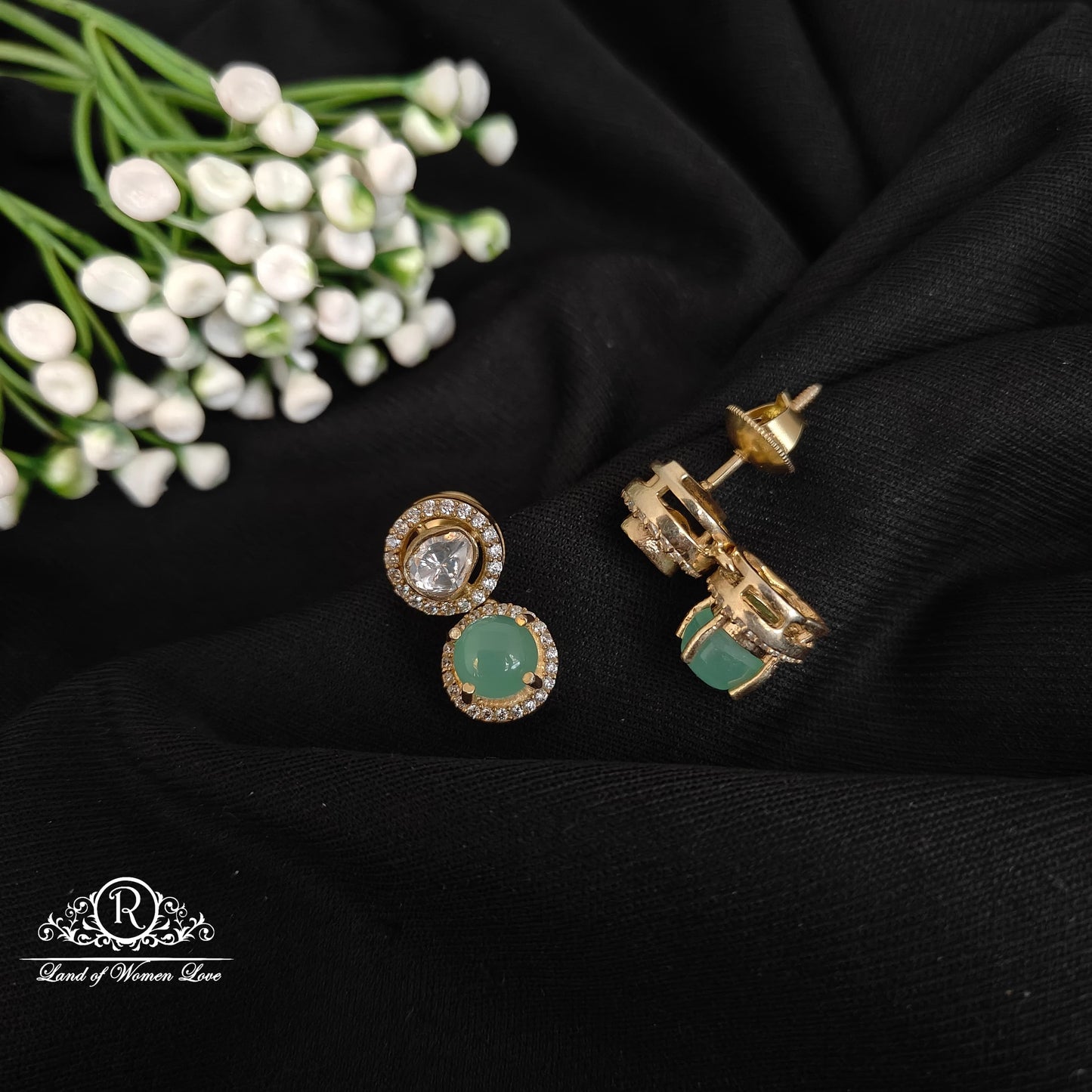 92.5 silver simple and Cute earrings - RCDS0510