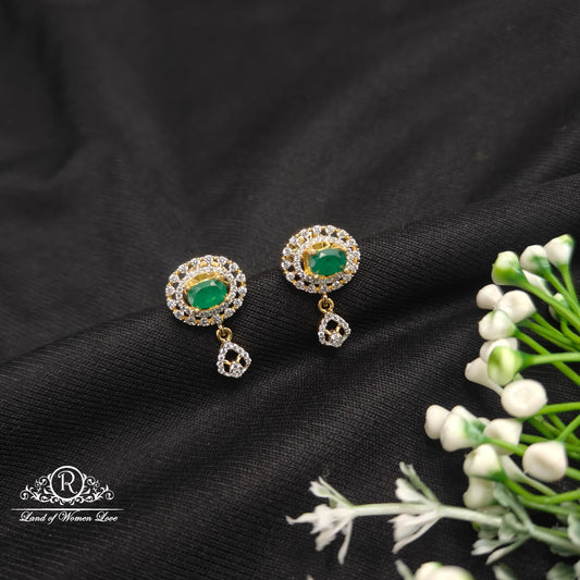 drop diamond finishing silver earrings 92.5 silver ramala jewelry / ramala collections