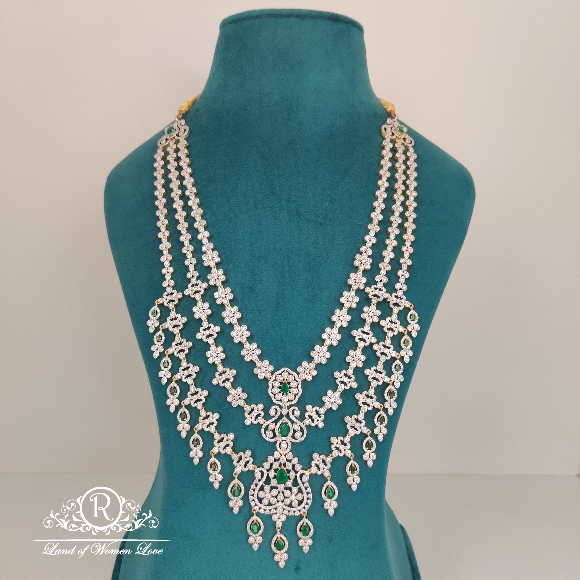 haram unique design diamond finishing silver haram-rc85-90cp01 92.5 silver ramala jewelry / ramala collections