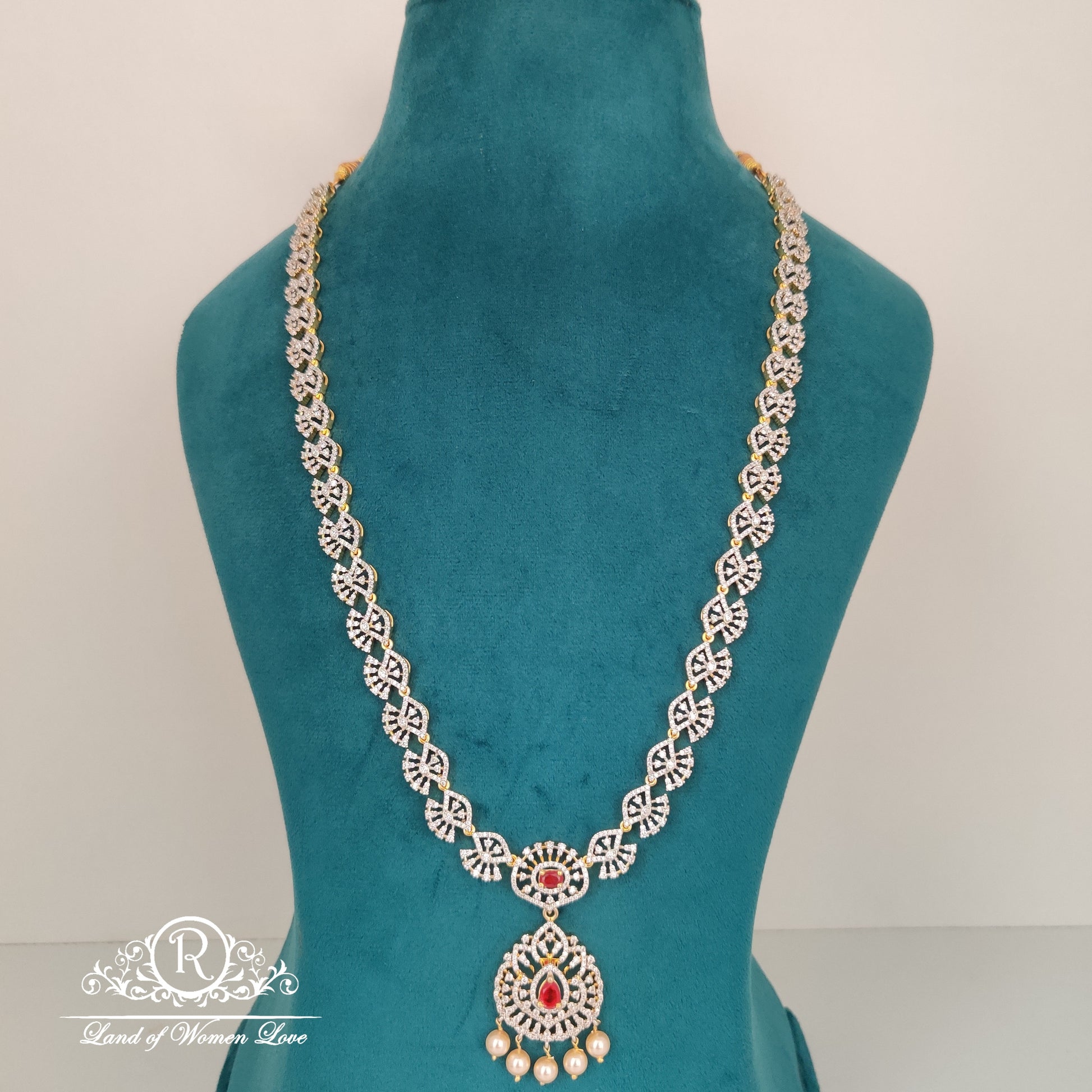 haram diamond finishing beautiful design silver haram-rc85-90cp03 92.5 silver ramala jewelry / ramala collections