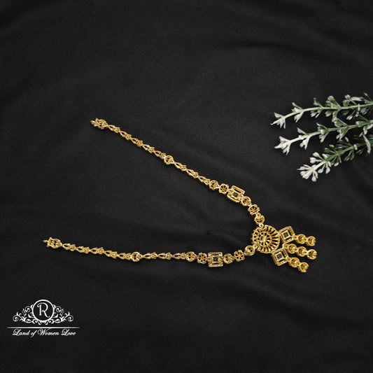 Diamond Finishing Silver Necklace-RCDS035