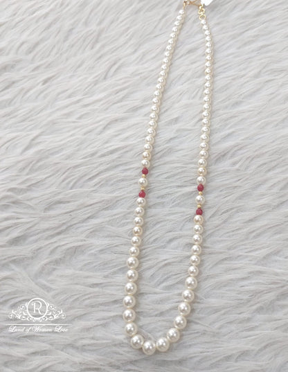 92.5 Silver Jewelry Pearls Mala 20"RCKB01