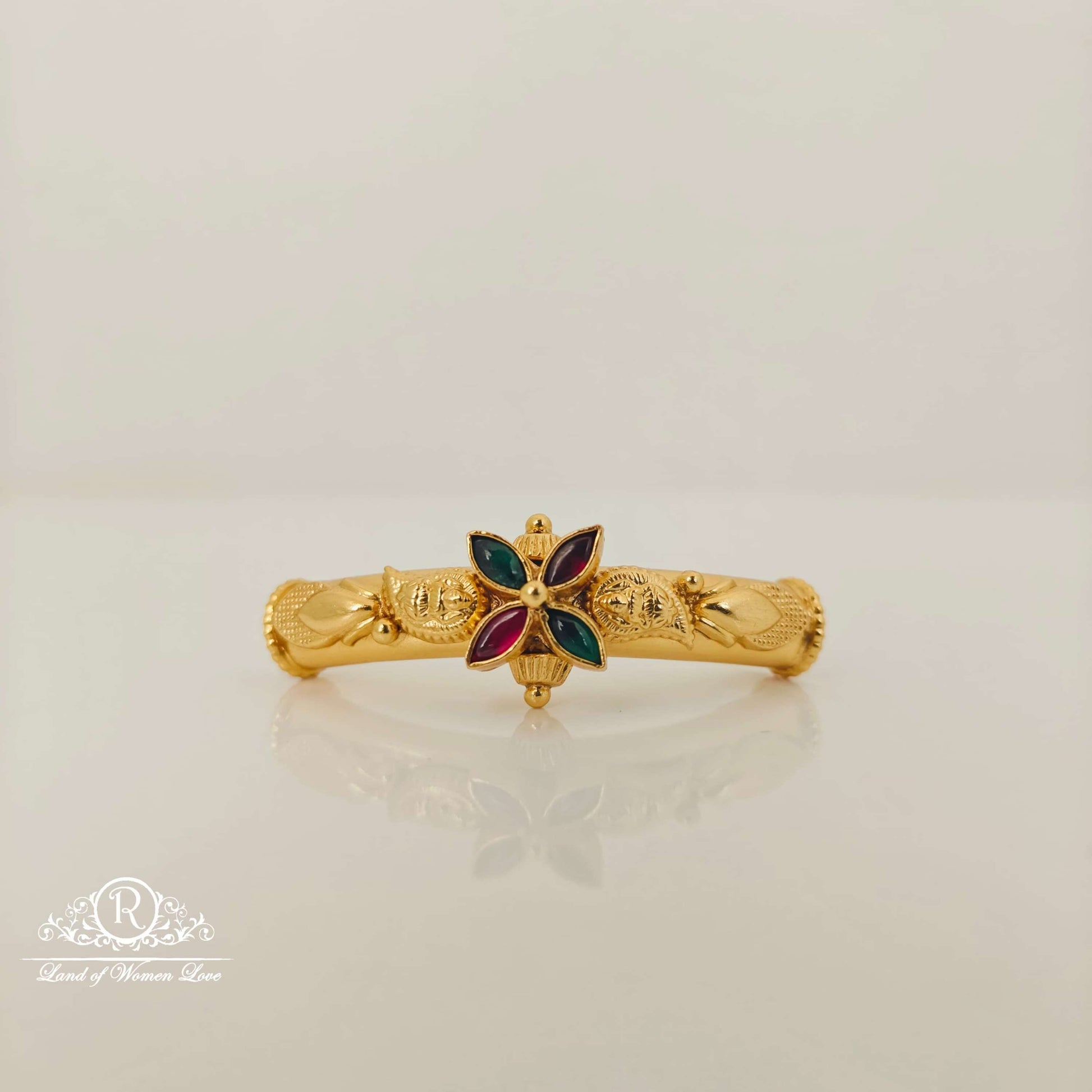 bangle flower design silver bangles top-rcm930 92.5 silver ramala jewelry / ramala collections