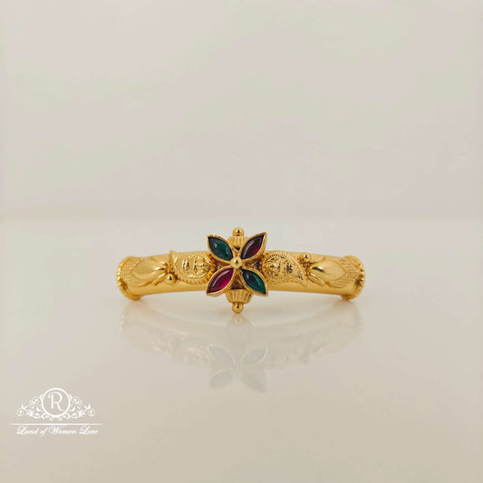 bangle flower design silver bangles top-rcm930 92.5 silver ramala jewelry / ramala collections