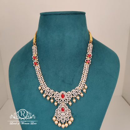 earrings diamond finishing silver necklace-rc85-90cp06 92.5 silver ramala jewelry / ramala collections