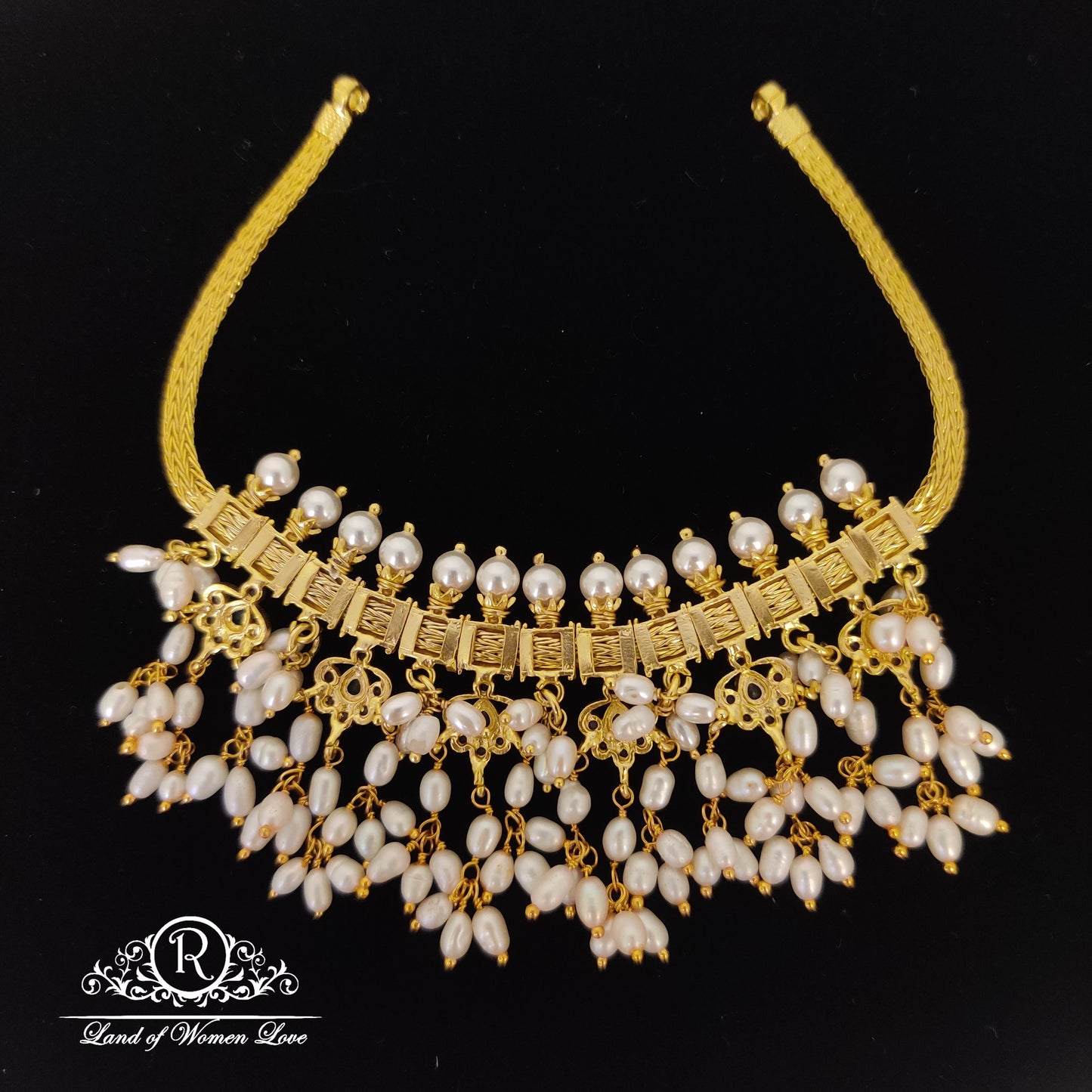 Gutta Pusalu CZ- Silver Necklace-RC85-70CP03