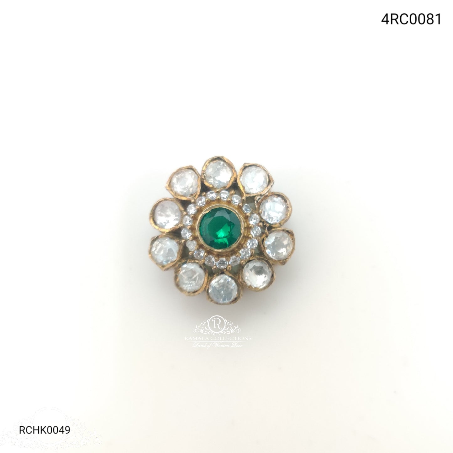 silver victorian ãƒâ¢ã…â€œã‚â¨ side lockets-rchk0049 moissanite 92.5 silver ramala jewelry / ramala collections