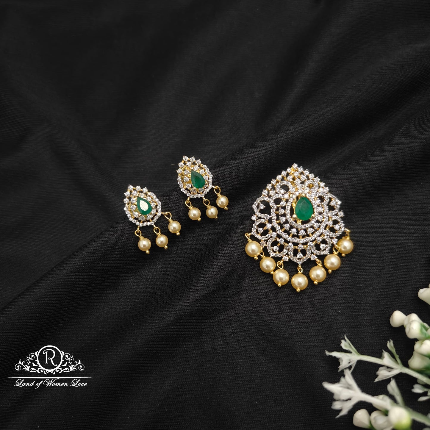 Diamond Finishing Silver Pendant-RCDS041