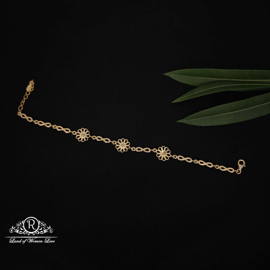 Flower design Silver Bracelet-RCT312