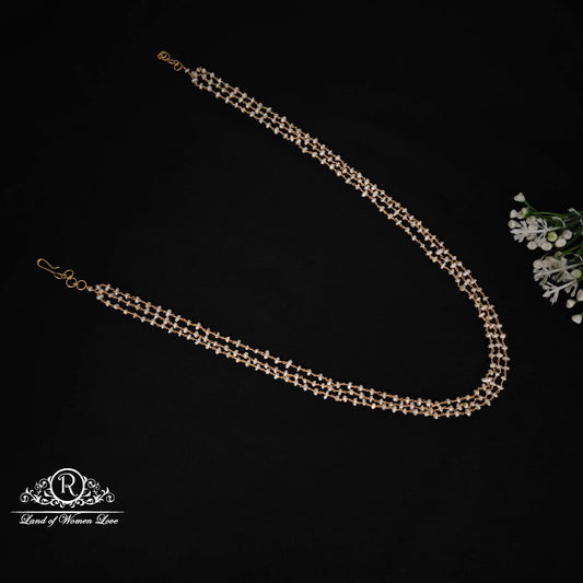 silver three lines pearls mala-rch670 92.5 silver ramala jewelry / ramala collections