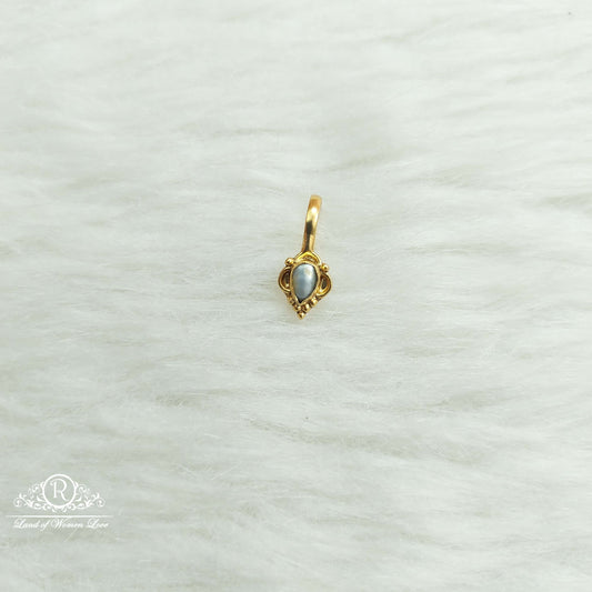 nose pin silver nose pins-sa511 pearl 92.5 silver ramala jewelry / ramala collections