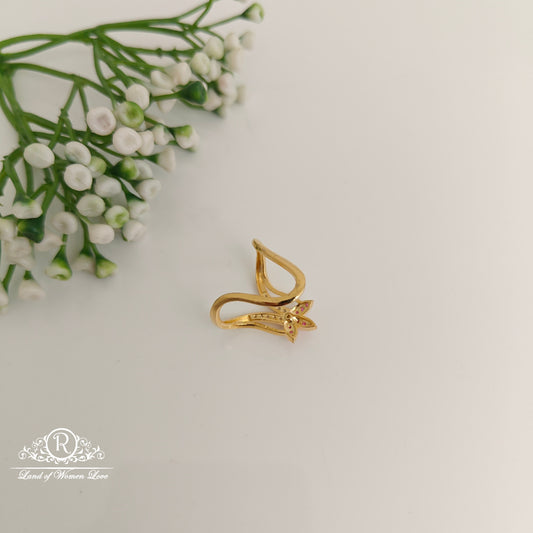 92.5 silver simple and Cute CZ- stones Vanki Ring - RCDS408