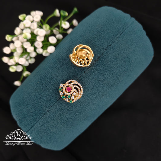 Silver simple and Cute earrings -RCBG097