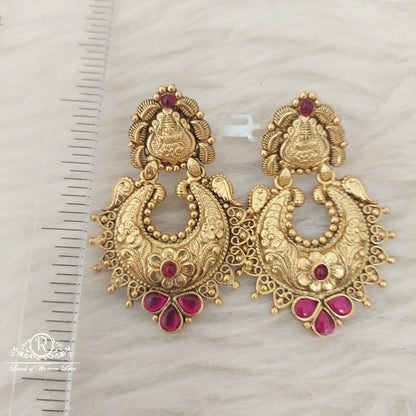 Silver Chandabali Earrings-C029