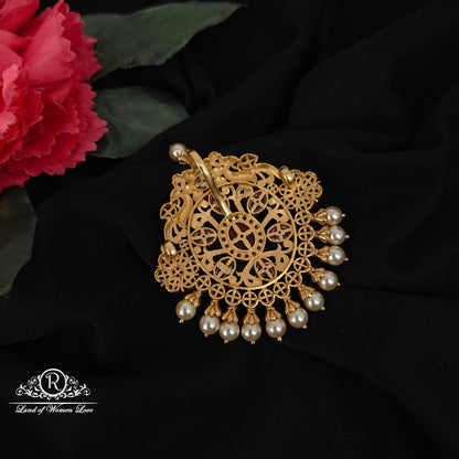 92.5 silver simple and Cute pendant with pearls -RCL72