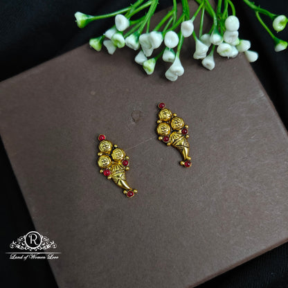 earrings silver earrings ruby 92.5 silver ramala jewelry / ramala collections