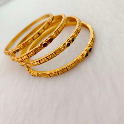 Silver gold replica bangles -RCV238