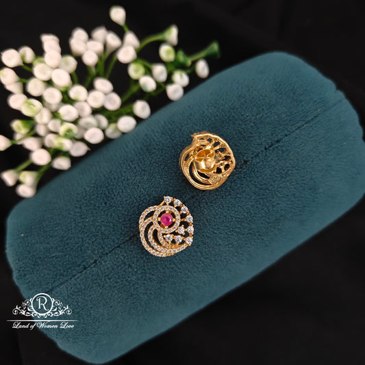 Silver simple and Cute earrings -RCBG099