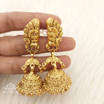 earrings silver peacock jhumkas-c004 92.5 silver ramala jewelry / ramala collections