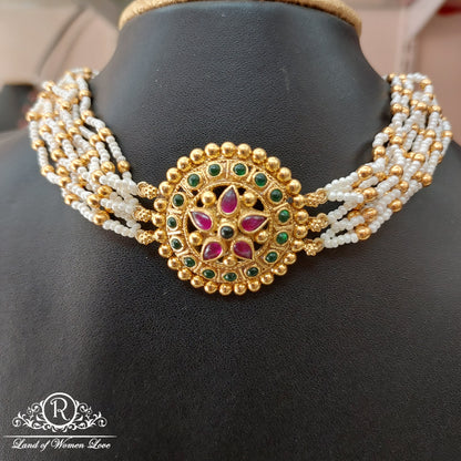 Silver necklace design-RJ23