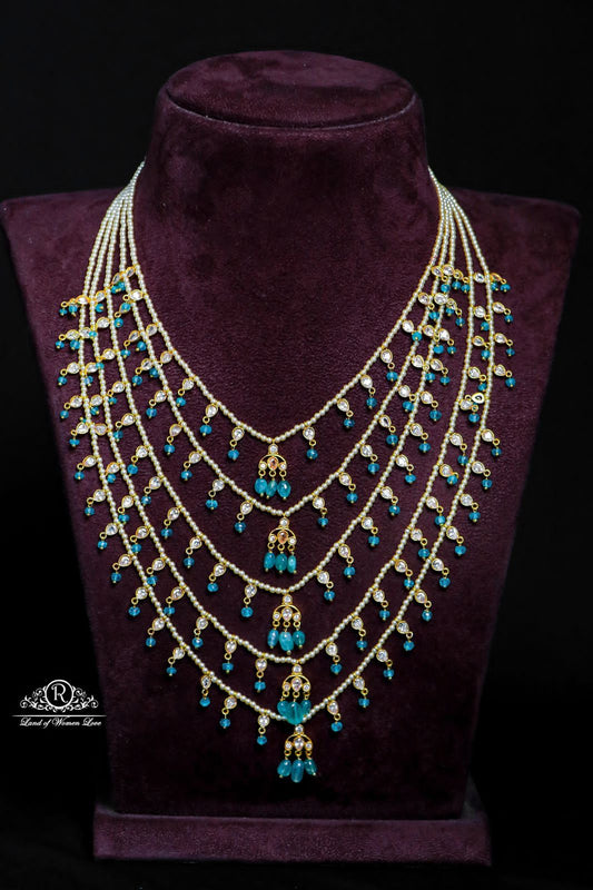 haram silver base gold polish rani haram 5 lines -rch287 92.5 silver ramala jewelry / ramala collections