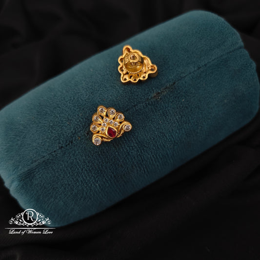 92.5 silver simple and Cute earrings  - RCCP461