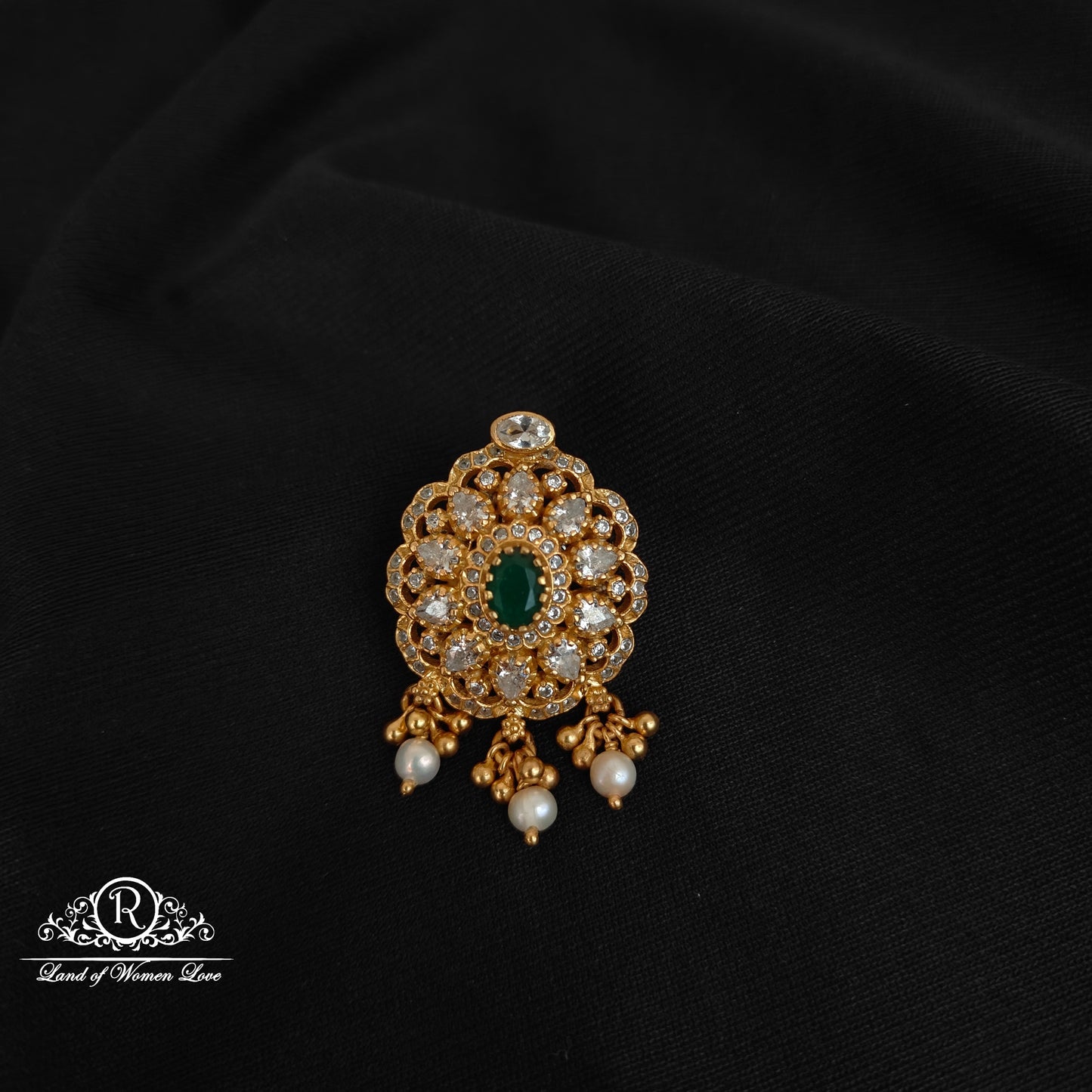 pendant 92.5 silver pendant-rchr03 cz 92.5 silver ramala jewelry / ramala collections
