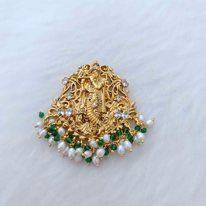 silver loard krishna locket- rch353-1 92.5 silver ramala jewelry / ramala collections