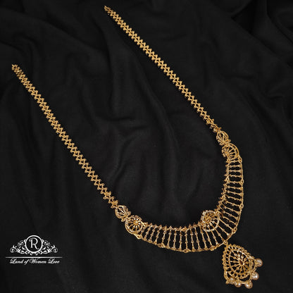 92.5 silver simple and Cute haram with earrings - RCM1167