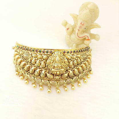 Silver Lakshmi Devi Chocker-JR15