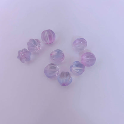 glass pumpkin beads collection -rcmj85-8 92.5 silver ramala jewelry / ramala collections