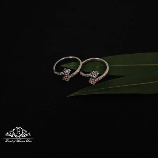 rose gold silver toe rings-rct318 92.5 silver ramala jewelry / ramala collections