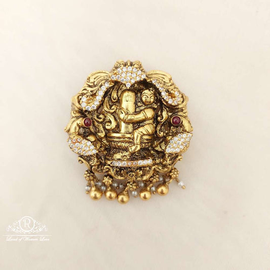 silver nakshi god shiva with peacock design locket-c180 92.5 silver ramala jewelry / ramala collections