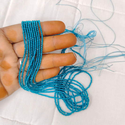 Peacock Blue Colour 2mm Beads-RCMB25