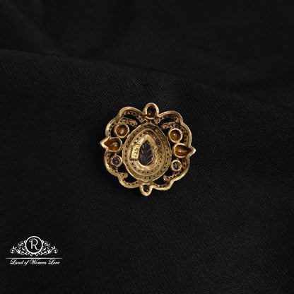 92.5 Silver Victorian leaf design side locket-RCM1104