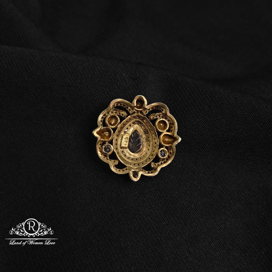 92.5 Silver Victorian leaf design side locket-RCM1104