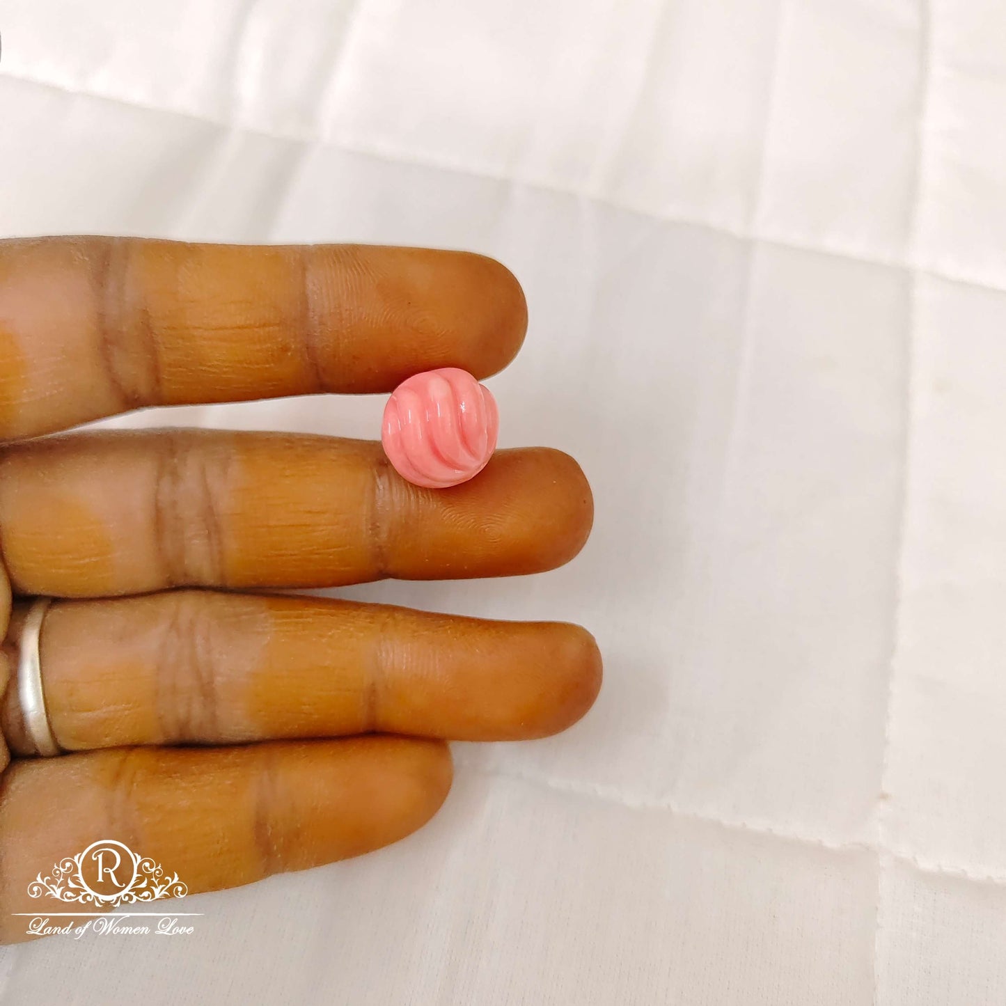 Royal Pink Transparent Glitter Chunky Beads-RCMB34