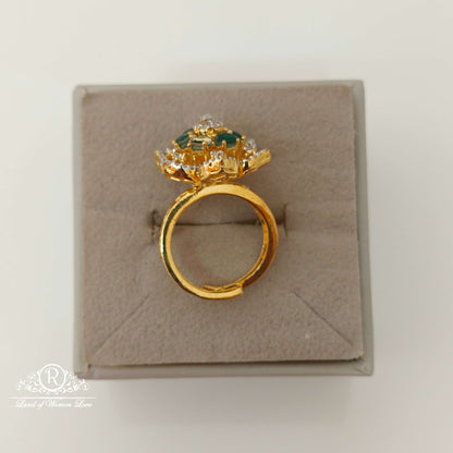 Silver Diamond Replica Design CZ-Stones Finger Ring-RCCP106